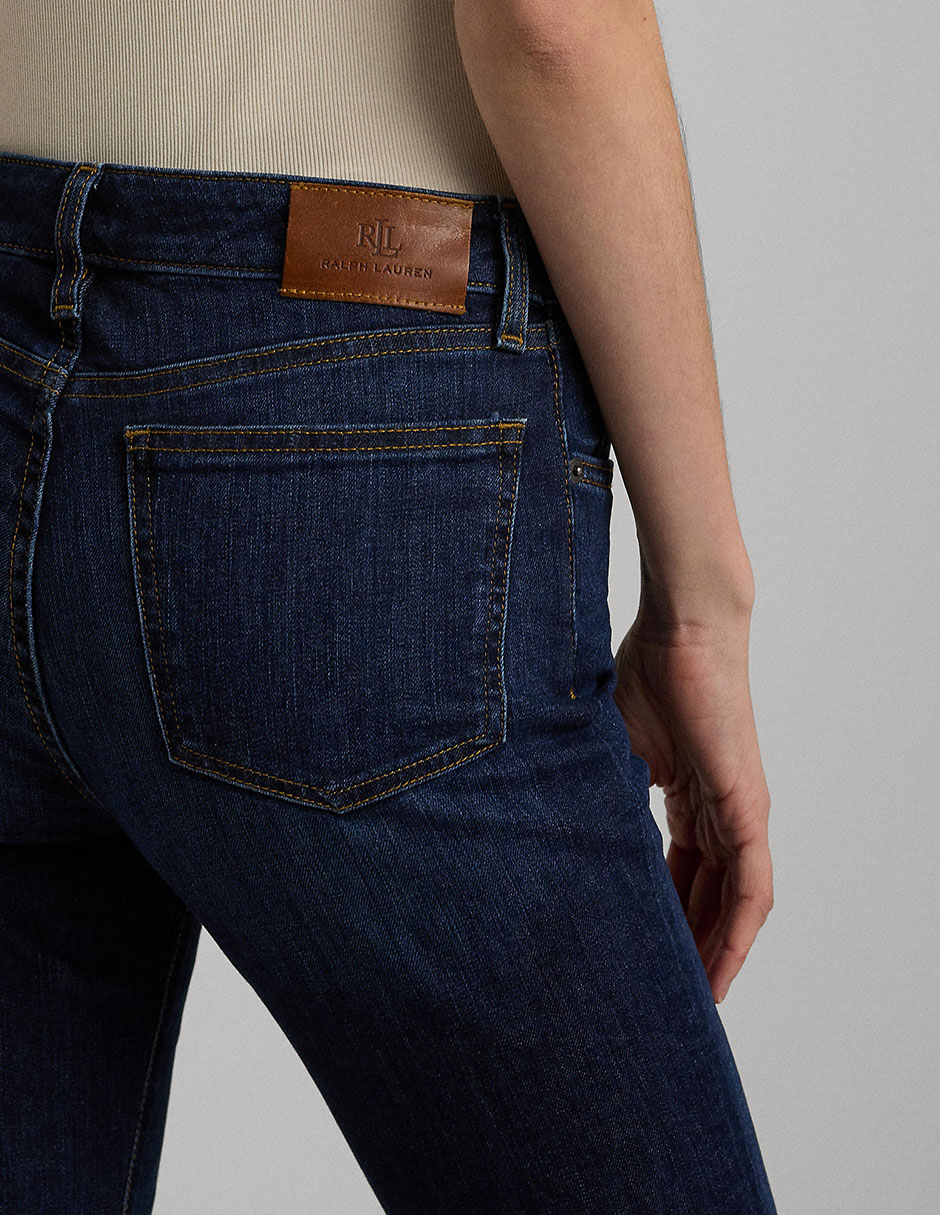 Jeans straight corte cintura para mujer 3