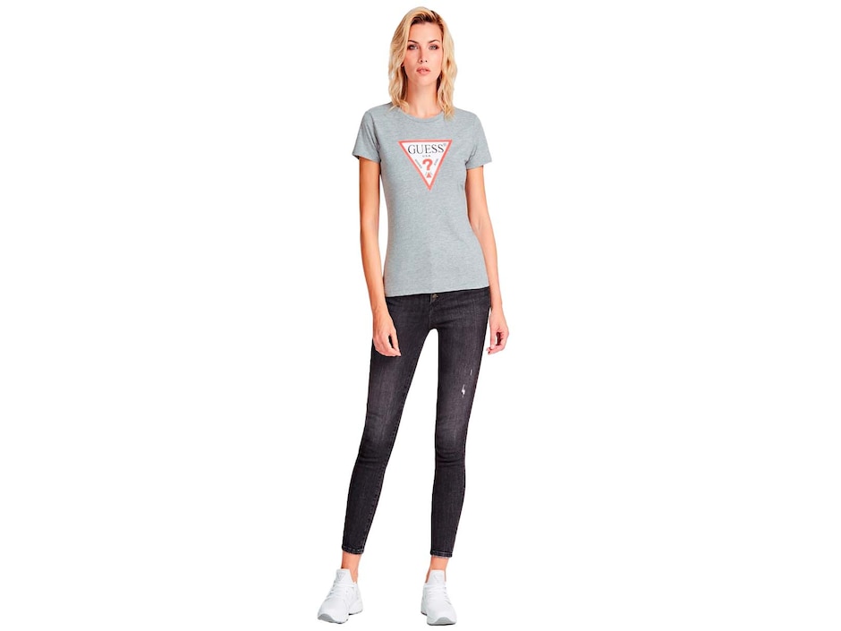 Playera manga corta Guess cuello redondo para mujer