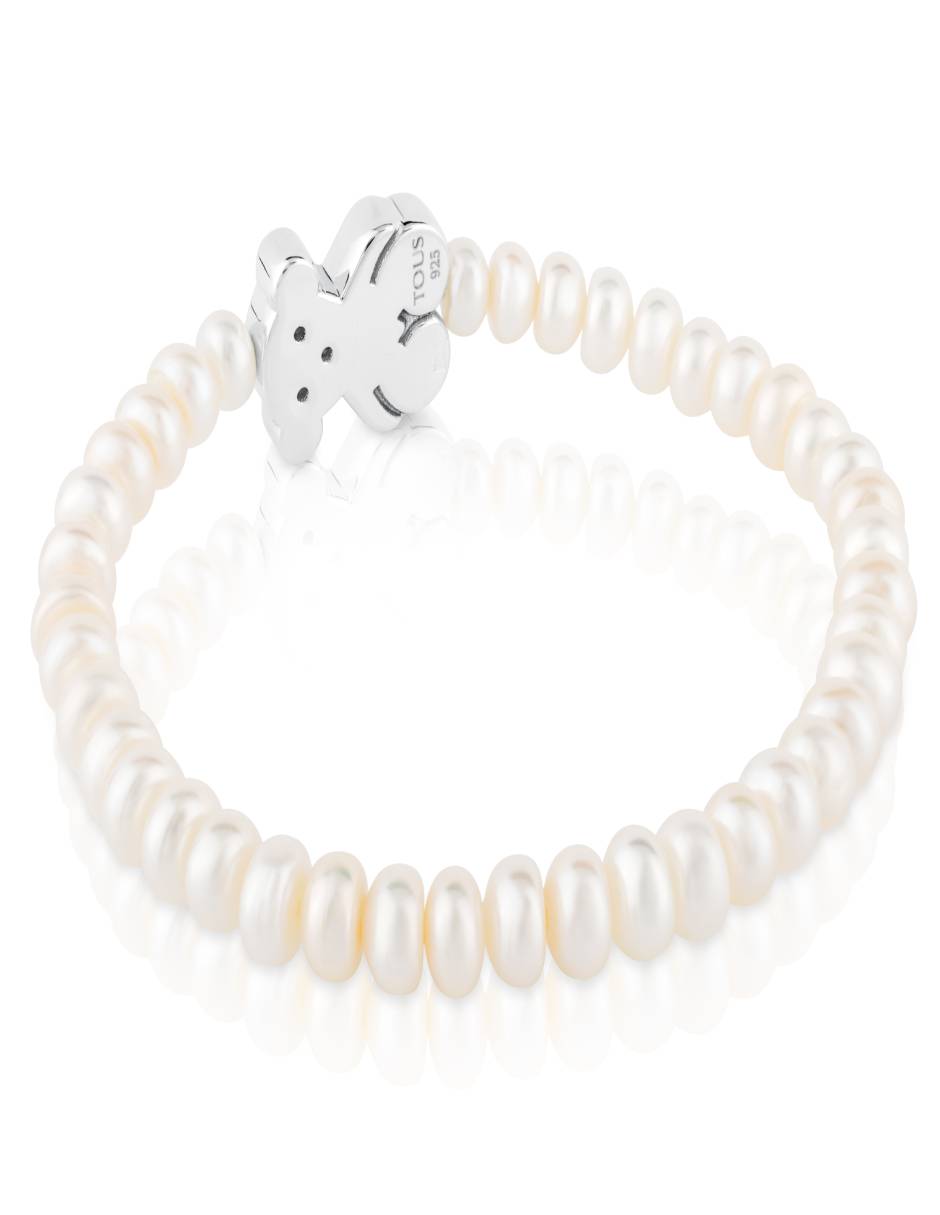 Brazalete de plata con perla p 925 Sweet Dolls con acabado lustre 2