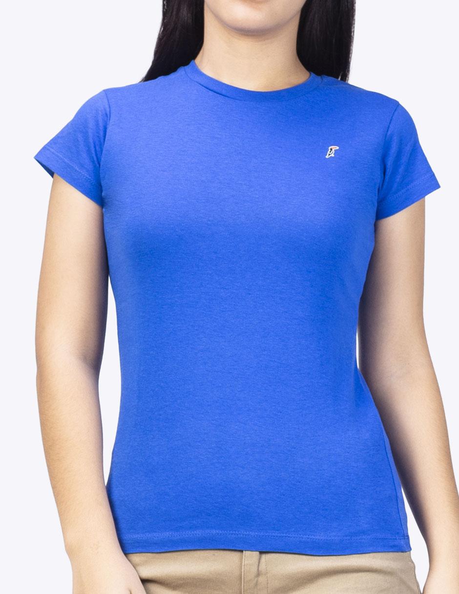 Playera manga corta cuello redondo mujer