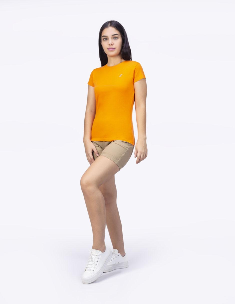 Playera manga corta cuello redondo mujer 2
