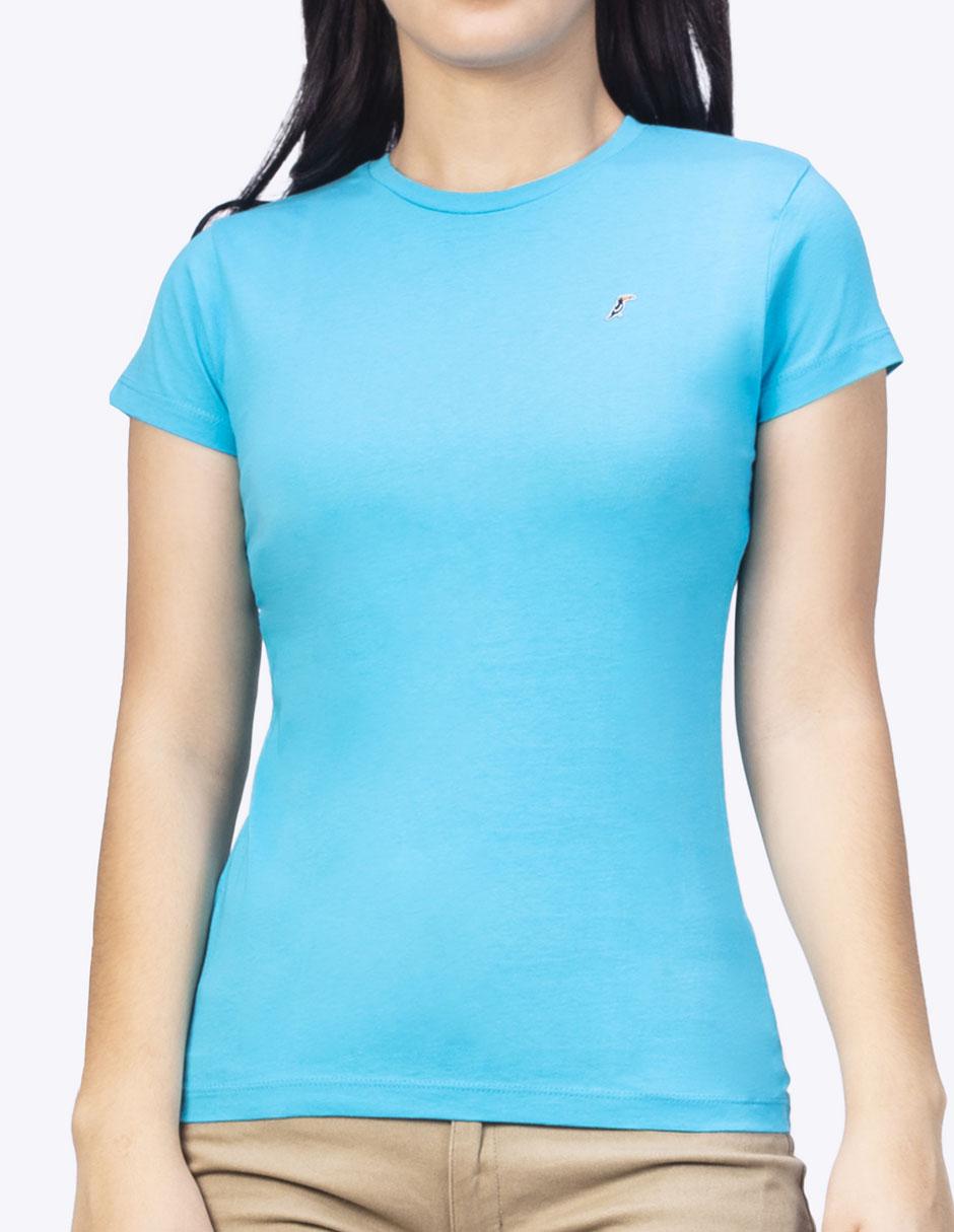 Playera manga corta cuello redondo mujer Playera manga corta cuello redondo mujer