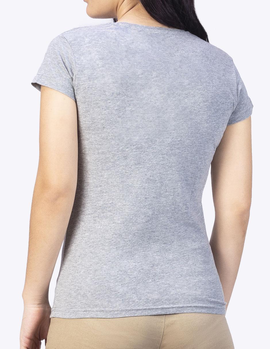 Playera manga corta cuello redondo mujer 2
