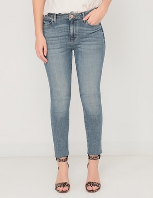 Jeans skinny corte cintura para mujer