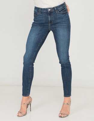 Jeans skinny corte cintura para mujer