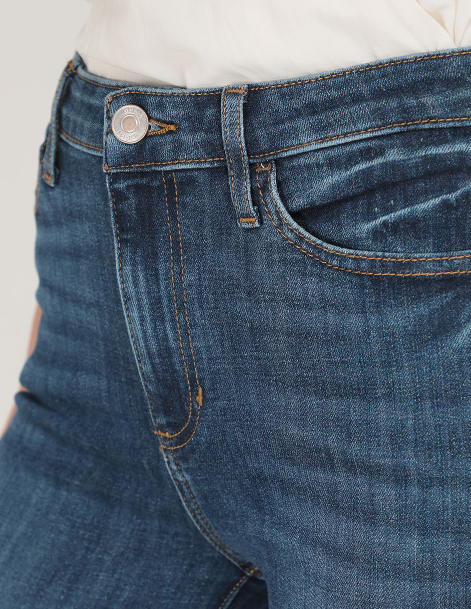 Jeans skinny corte cintura para mujer 4