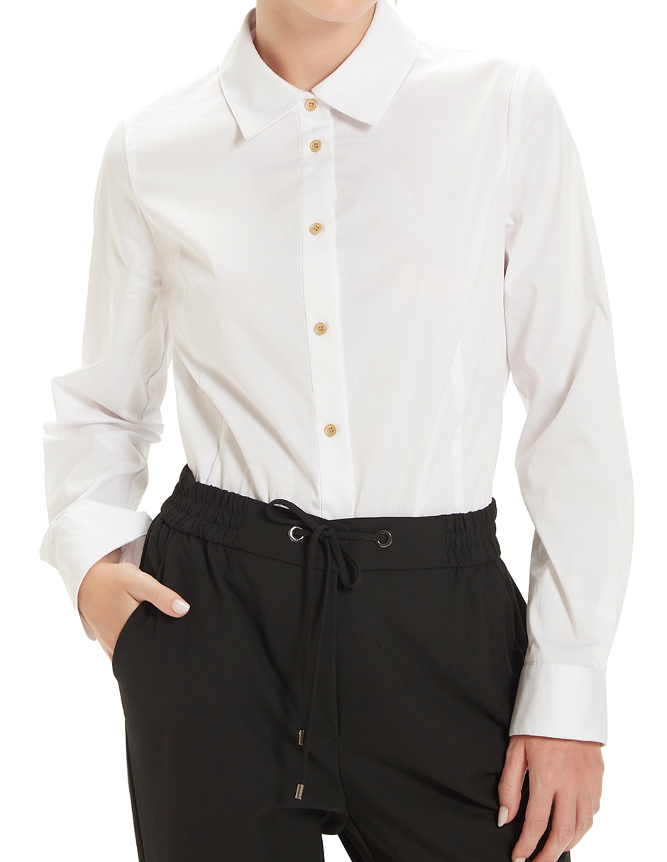 Blusa manga larga para mujer