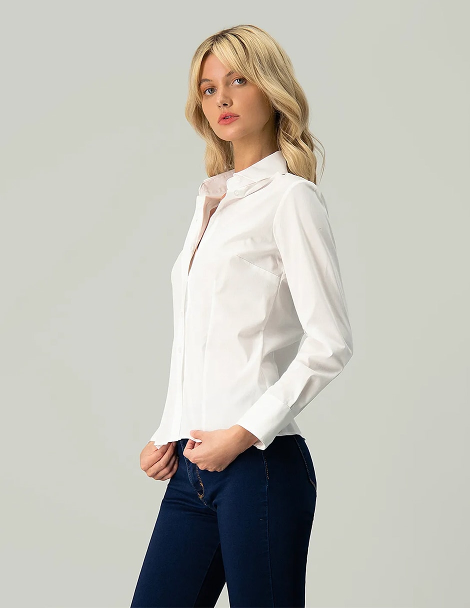 Blusa manga larga para mujer 8