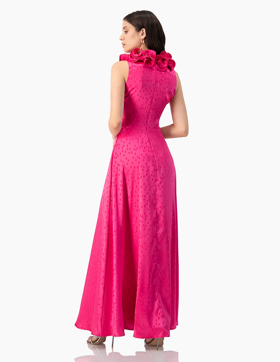 Vestido largo de fiesta escote V 2