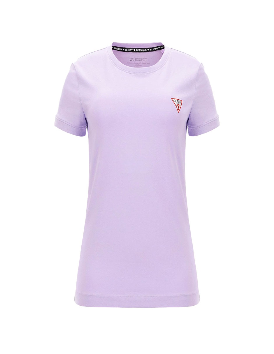 Playera manga corta Guess cuello redondo para mujer