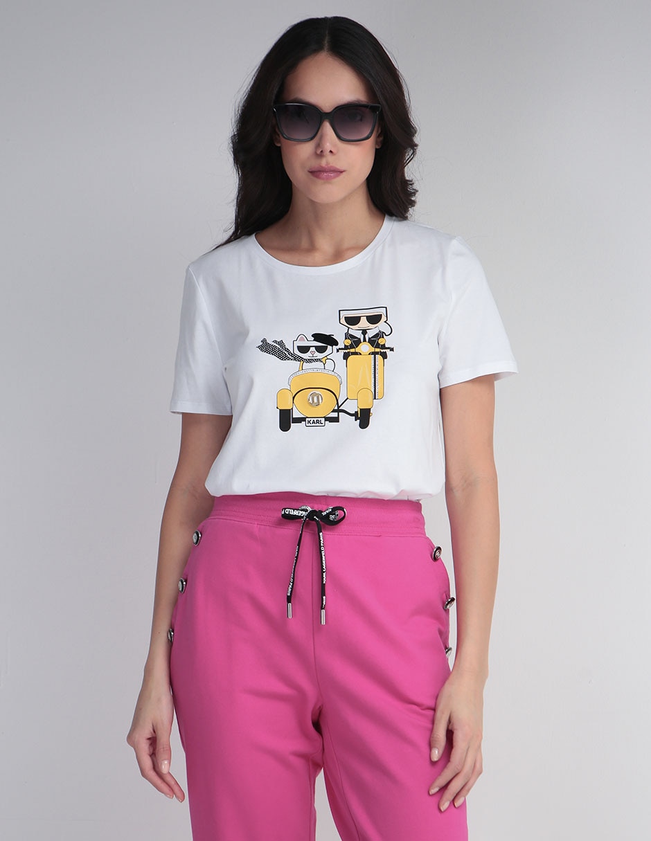 Playera manga corta cuello redondo mujer Playera manga corta cuello redondo mujer