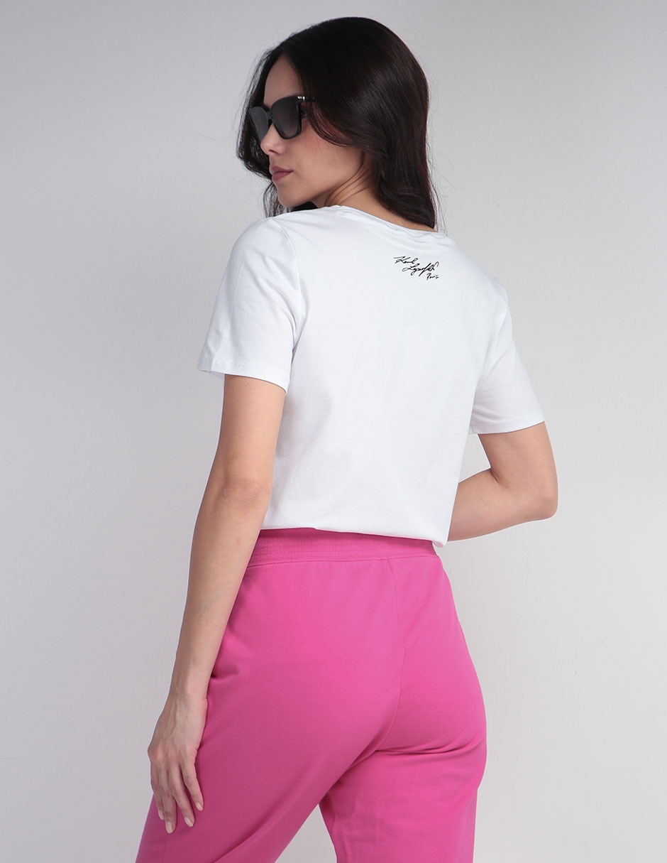 Playera manga corta cuello redondo mujer 5