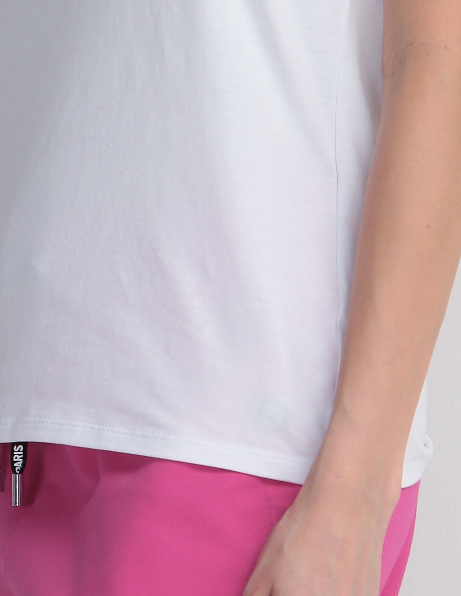Playera manga corta cuello redondo mujer 2