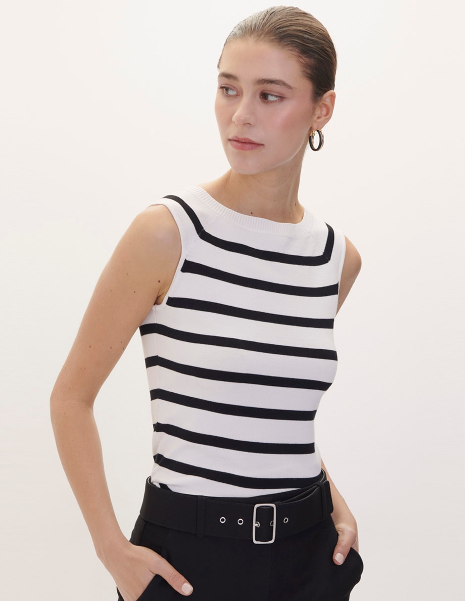 Top escote cuadrado tirante ancho 3
