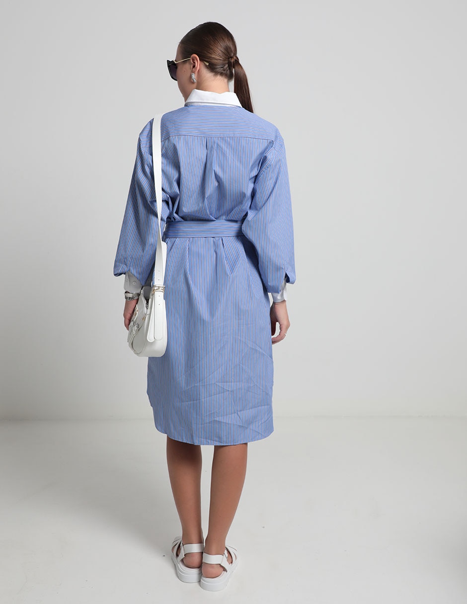 Vestido 3/4 casual french heritage para mujer