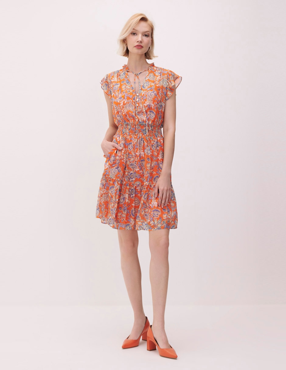 Vestido midi casual martinica para mujer