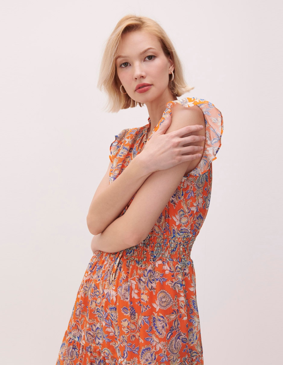 Vestido midi casual martinica para mujer