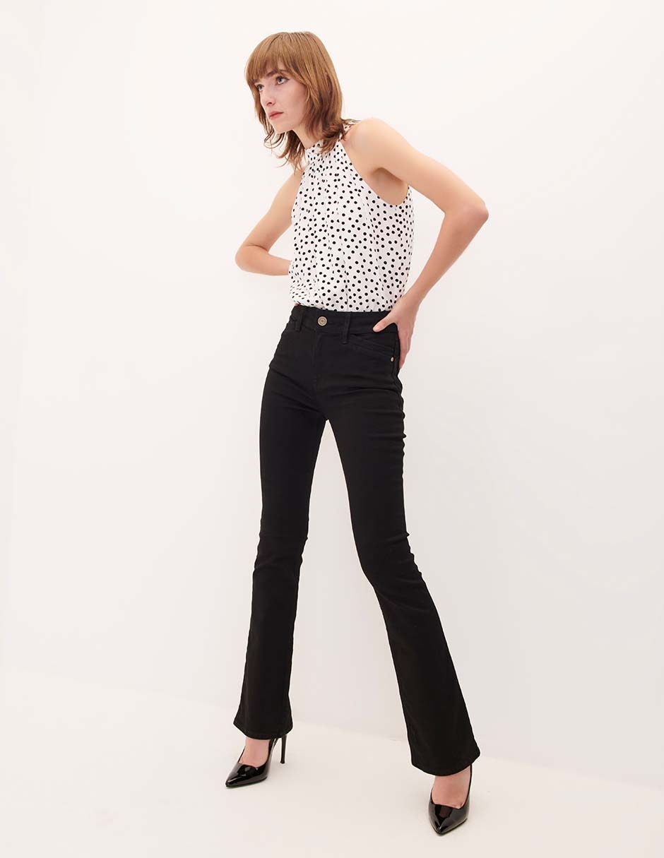 Jeans bota Julio corte cintura para mujer