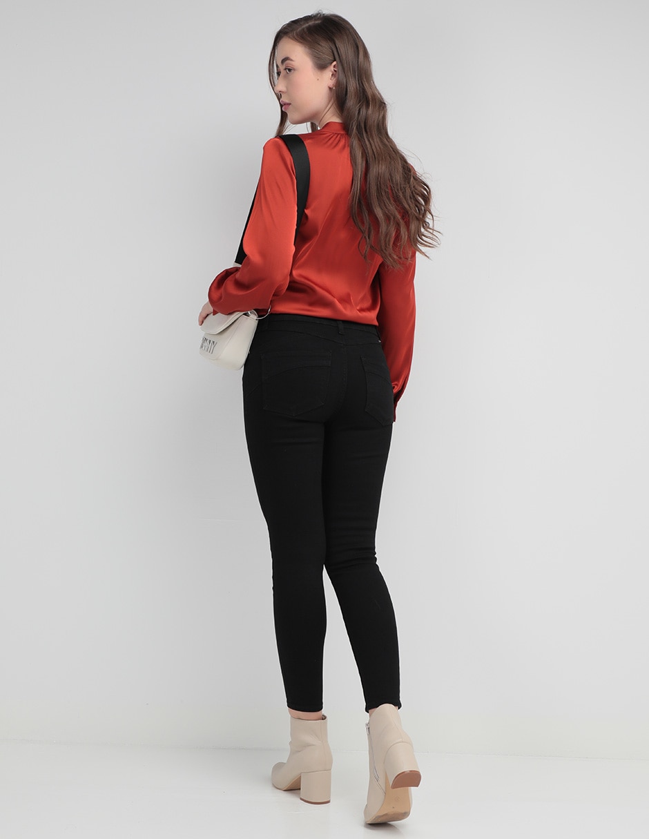 Jeans skinny Julio corte cintura para mujer
