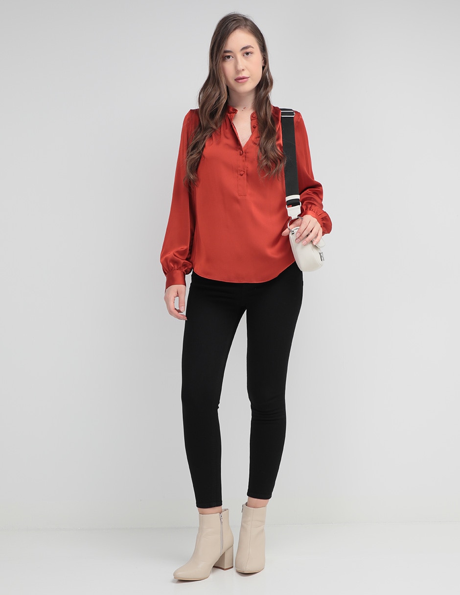 Jeans skinny Julio corte cintura para mujer