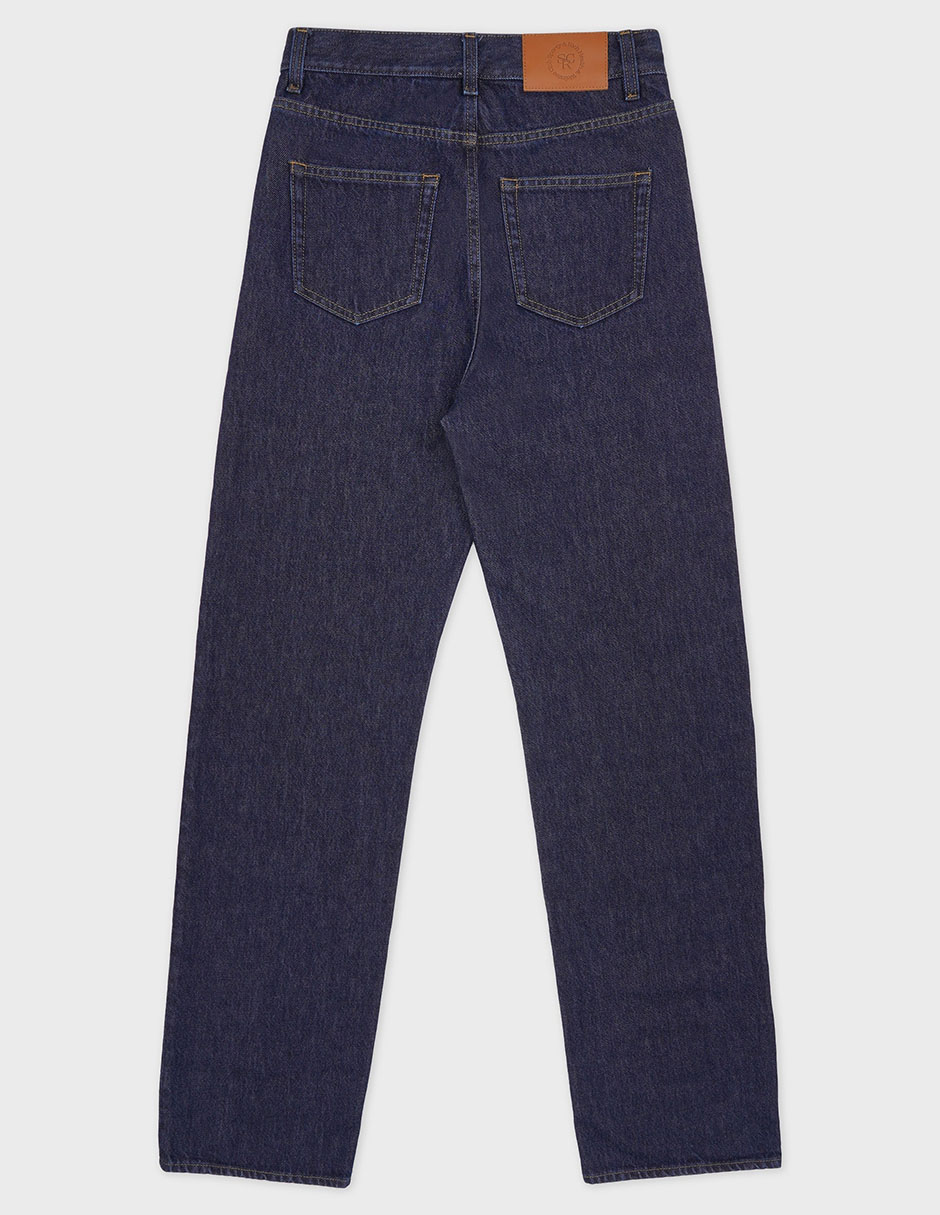 Jeans straight corte cintura para mujer 18