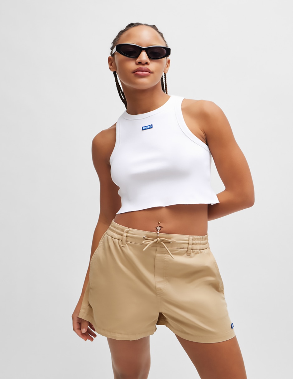 Top cuello redondo escote regular tirante espalda en t 4
