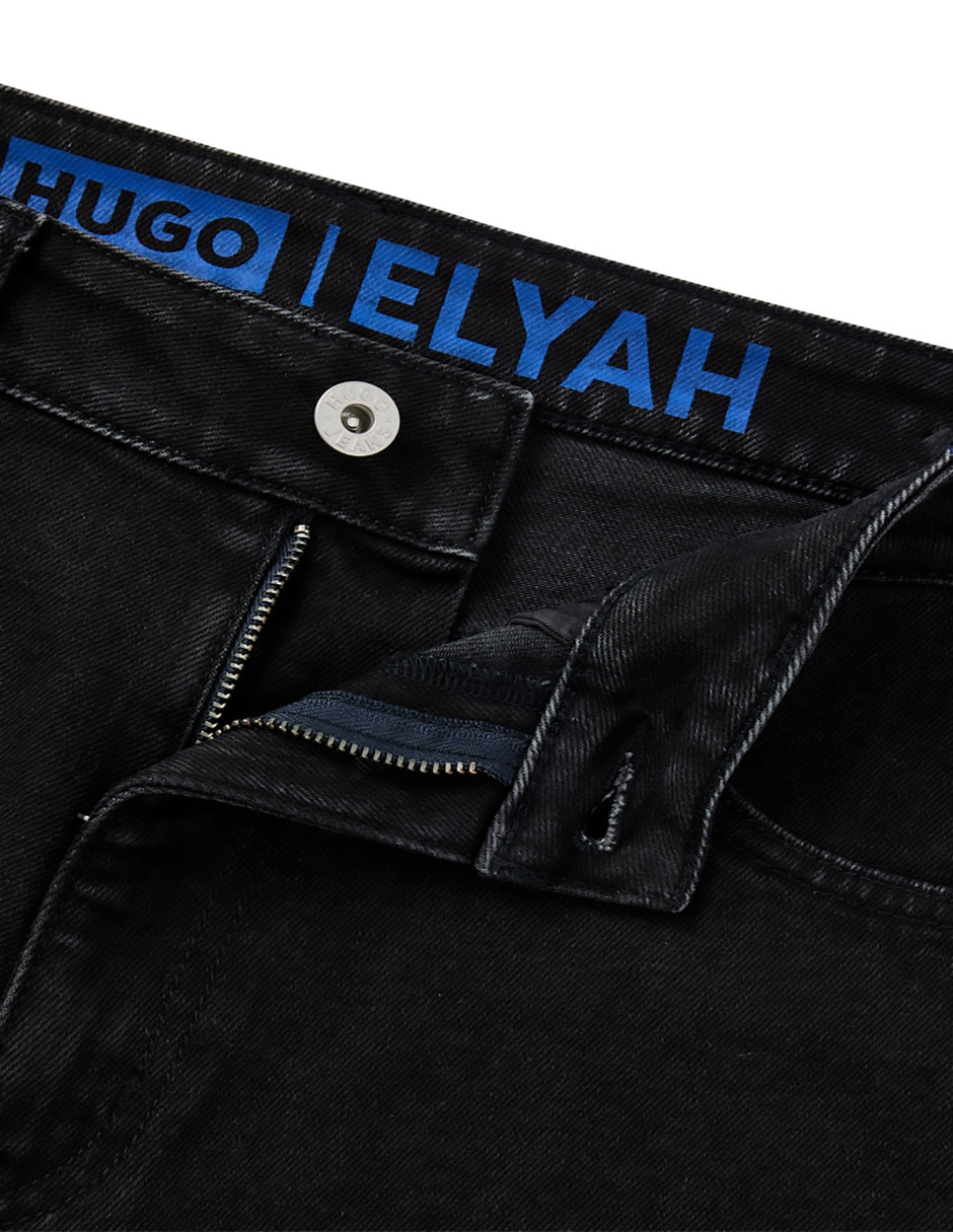 Jeans straight corte cintura para mujer 4
