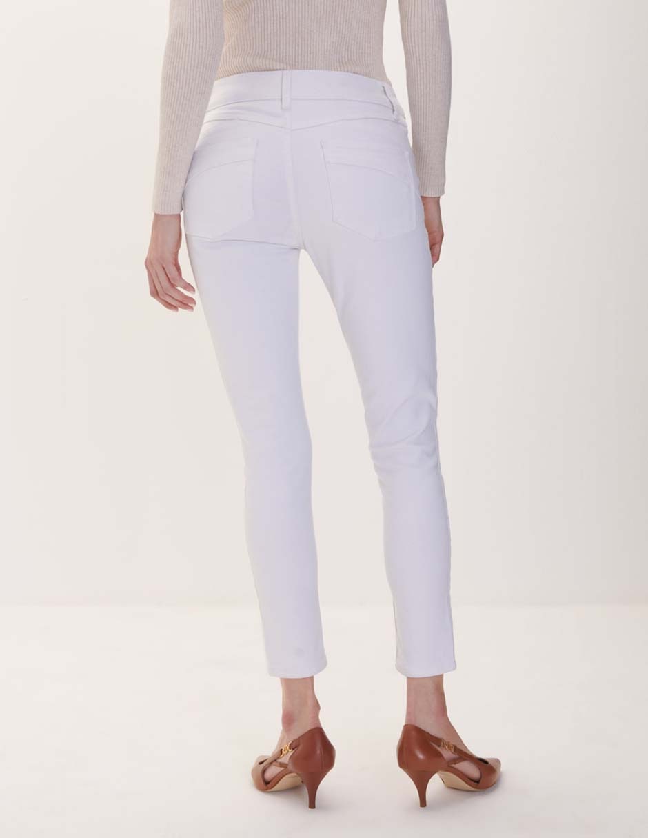 Jeans skinny corte cintura para mujer 3