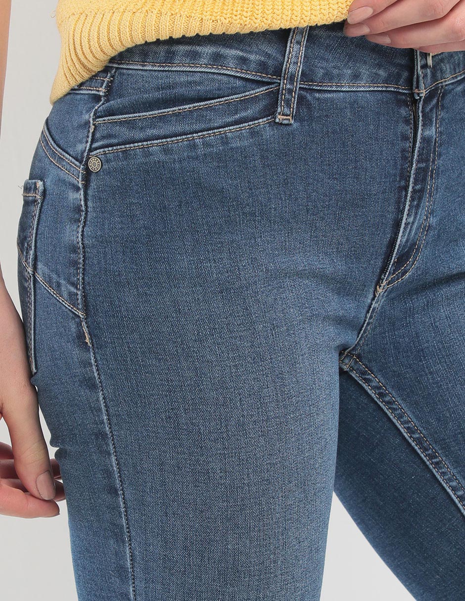 Jeans slim Julio corte cintura para mujer