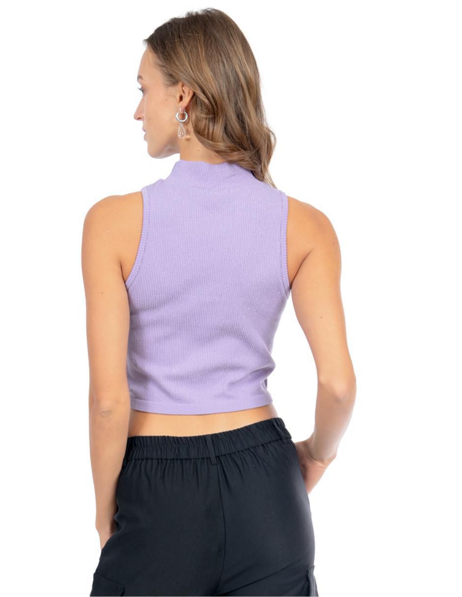 Top cuello alto tirante ancho 3