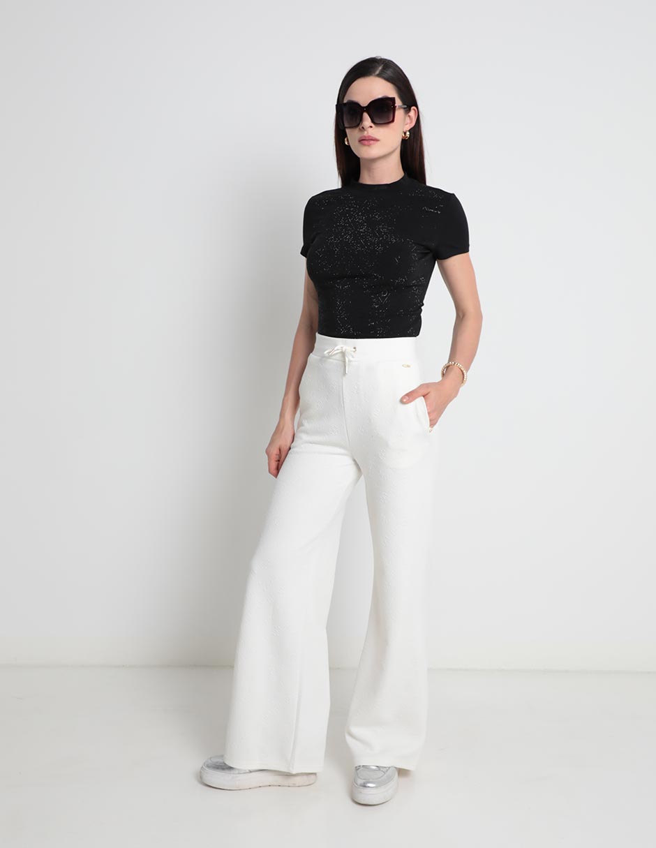 Playera manga corta Guess cuello redondo para mujer