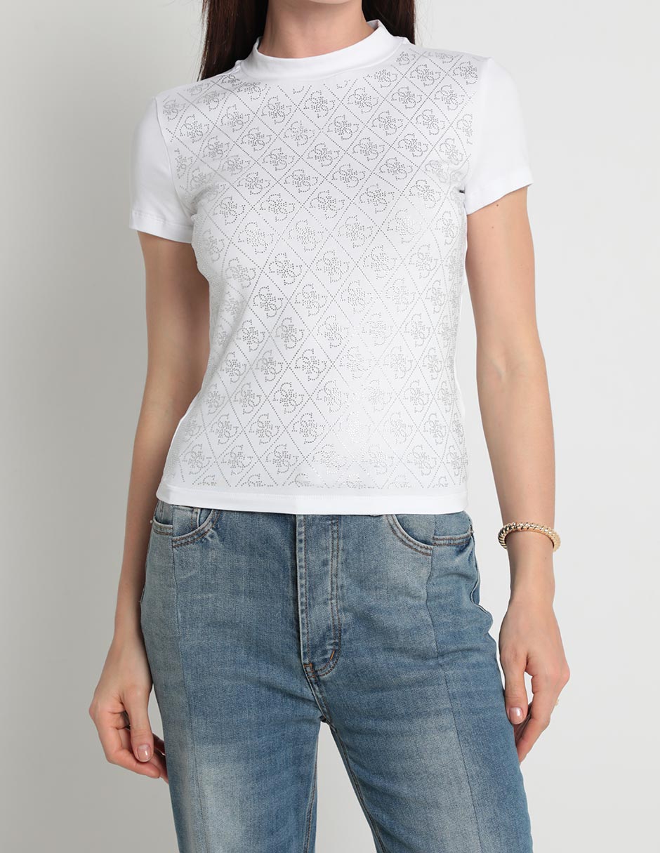 Playera manga corta cuello redondo para mujer 5