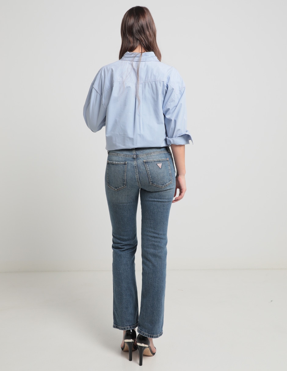 Jeans slim corte cadera para mujer 2
