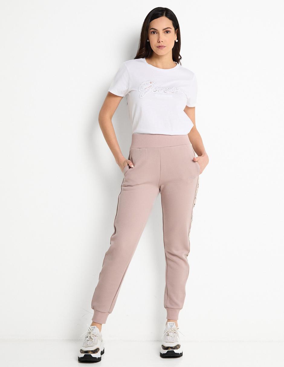 Playera manga corta Guess cuello redondo para mujer