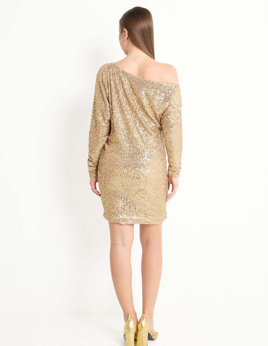 Vestido corto de fiesta Marciano escote Regular