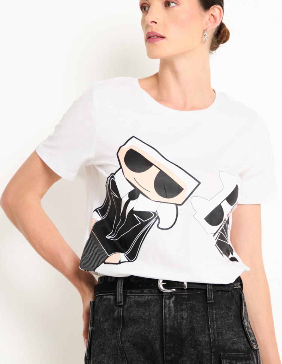 Playera manga corta cuello redondo mujer 3