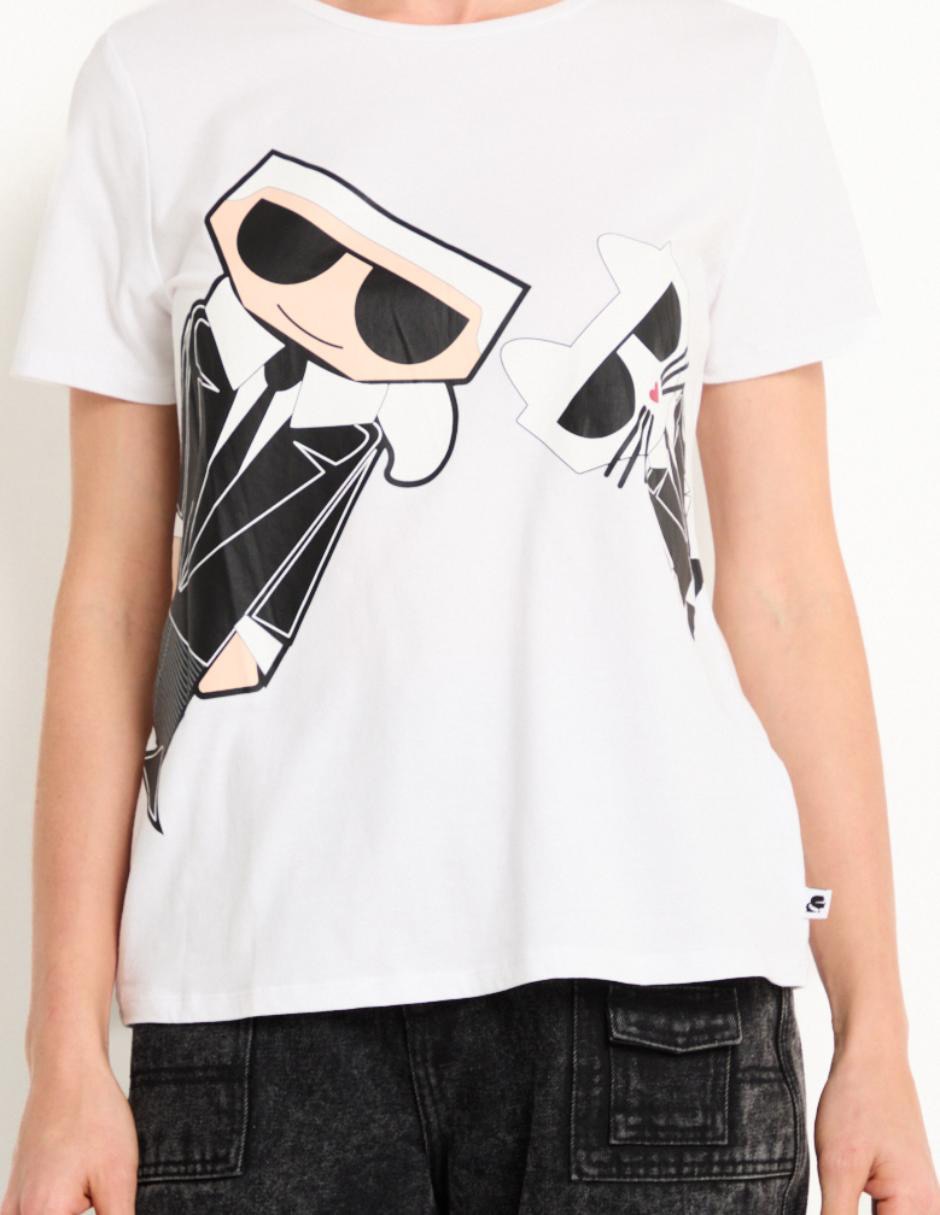 Playera manga corta cuello redondo mujer 2