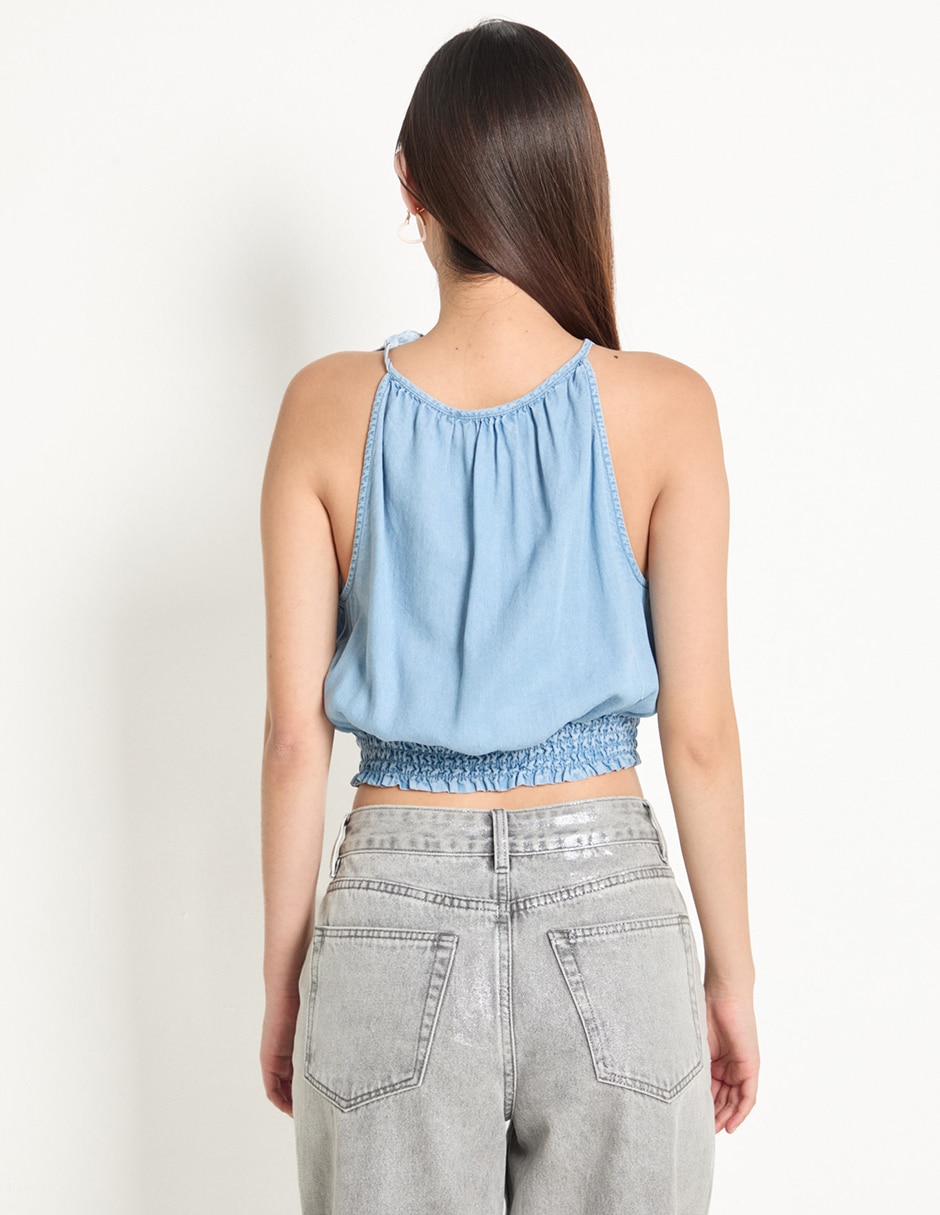 Top Dkny Jeans cuello redondo
