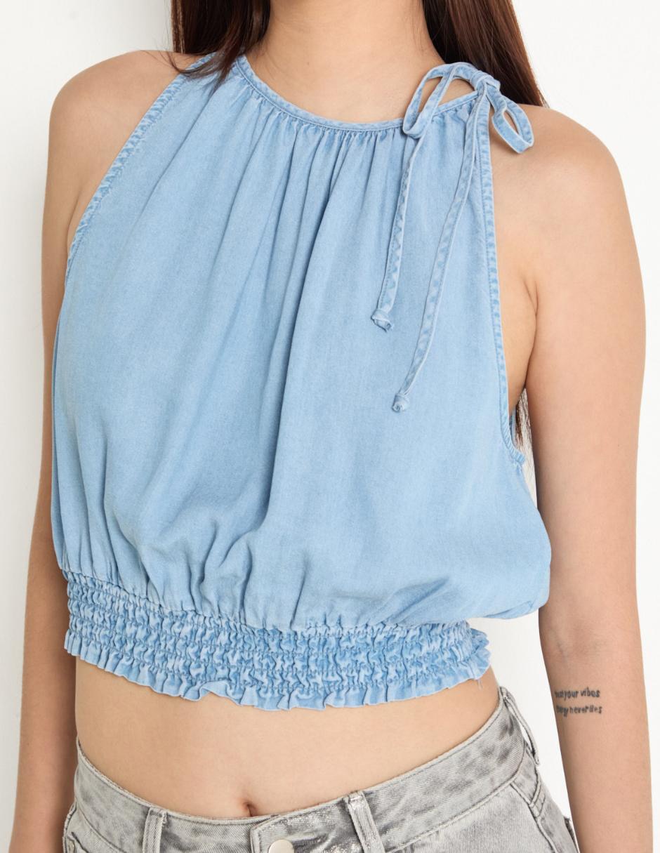 Top Dkny Jeans cuello redondo