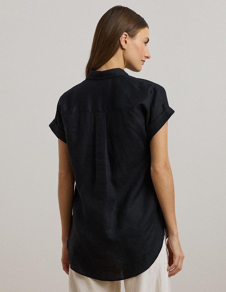 Blusa camisera Lauren Ralph Lauren manga corta para mujer