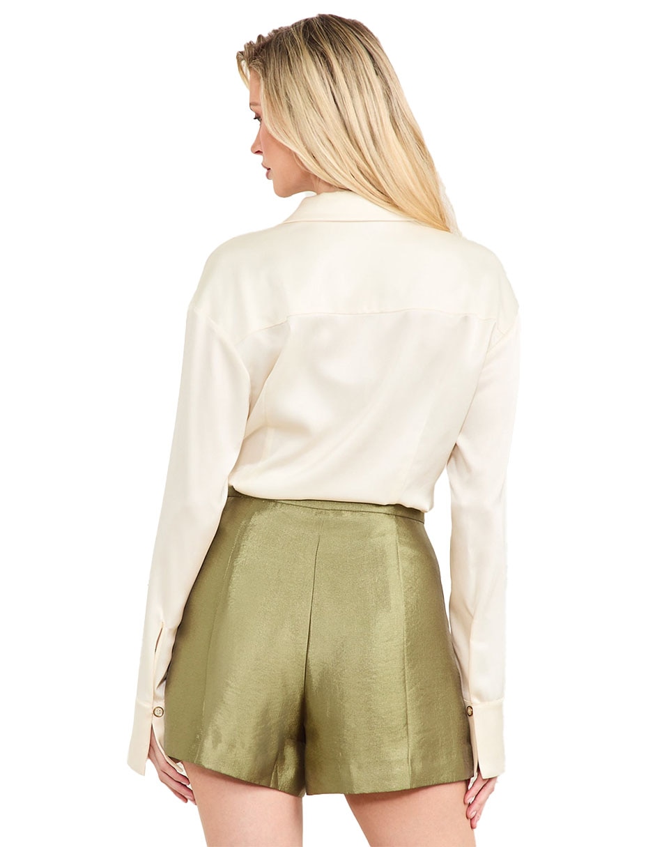 Blusa Marciano manga larga para mujer