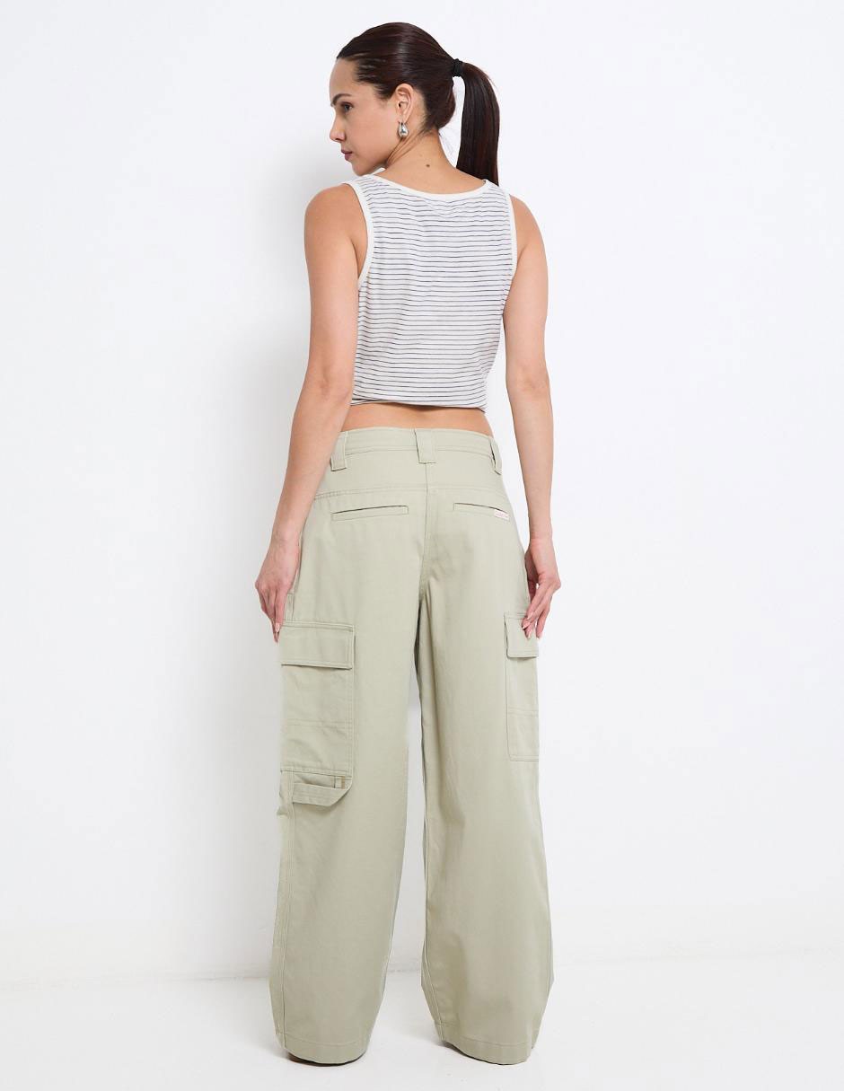 Pantalón cargo amplio para mujer