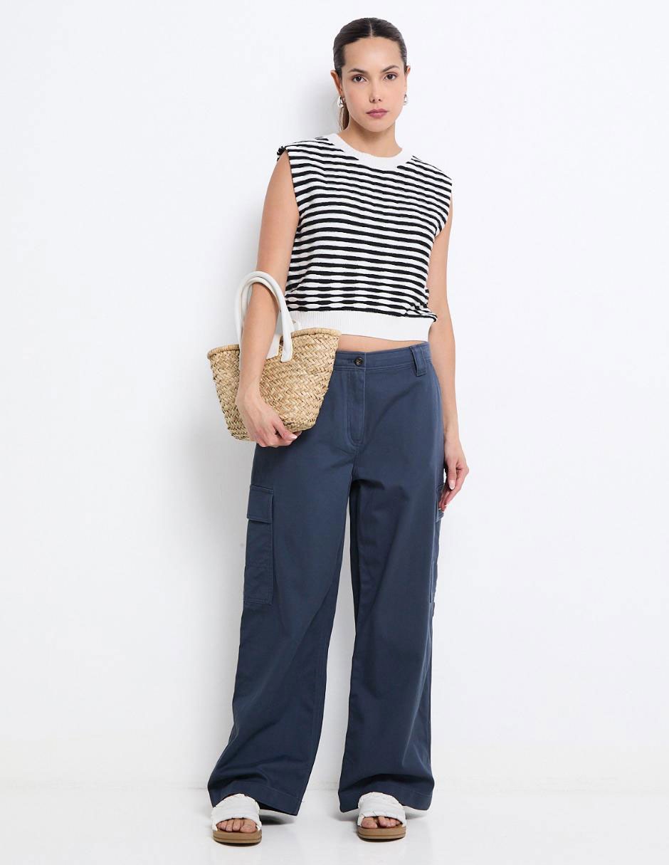 Pantalón cargo regular para mujer 3