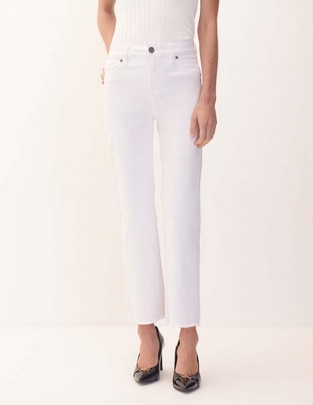 Jeans straight corte cintura para mujer Jeans straight corte cintura para mujer