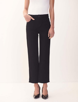 Jeans straight corte cintura para mujer Jeans straight corte cintura para mujer
