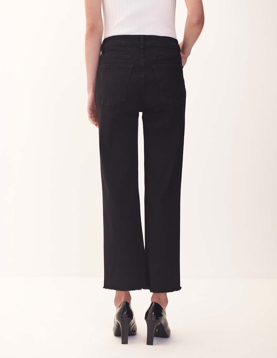Jeans straight corte cintura para mujer 3