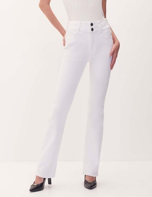 Jeans boot corte cintura para mujer Jeans boot corte cintura para mujer