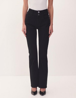 Jeans boot corte cintura alta para mujer Jeans boot corte cintura alta para mujer