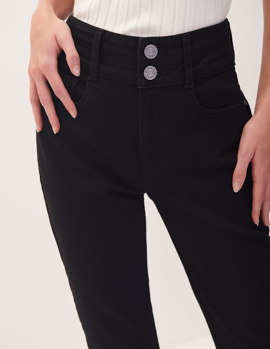 Jeans boot corte cintura alta para mujer 2
