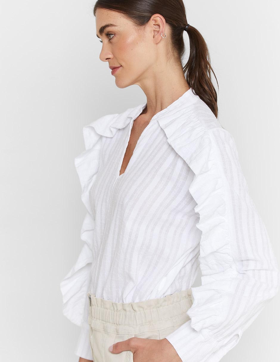 Blusa manga larga para mujer 7